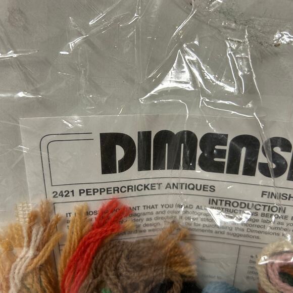 Vintage Dimensions Needlepoint Kit 2421"Peppercricket Antiques" Charles Wysocki - Picture 7 of 9